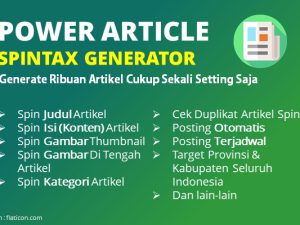 POWER ARTICLE - Spintax Generator Paket PERSONAL